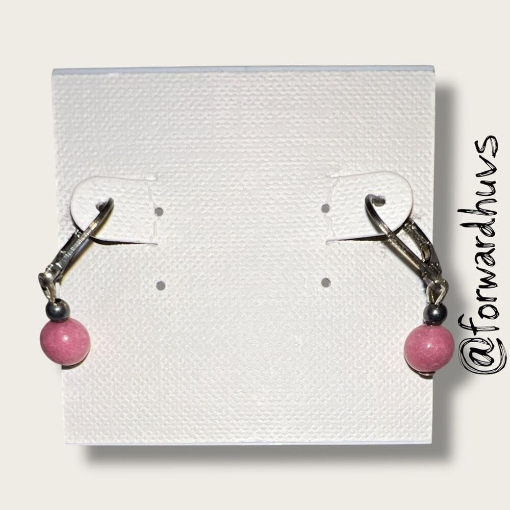 Bundle Sale 3 for $15 | Hand Crafted Pink Bead Dangle Earrings